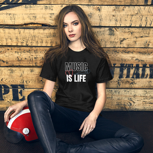 Music is Life Short-sleeve unisex t-shirt